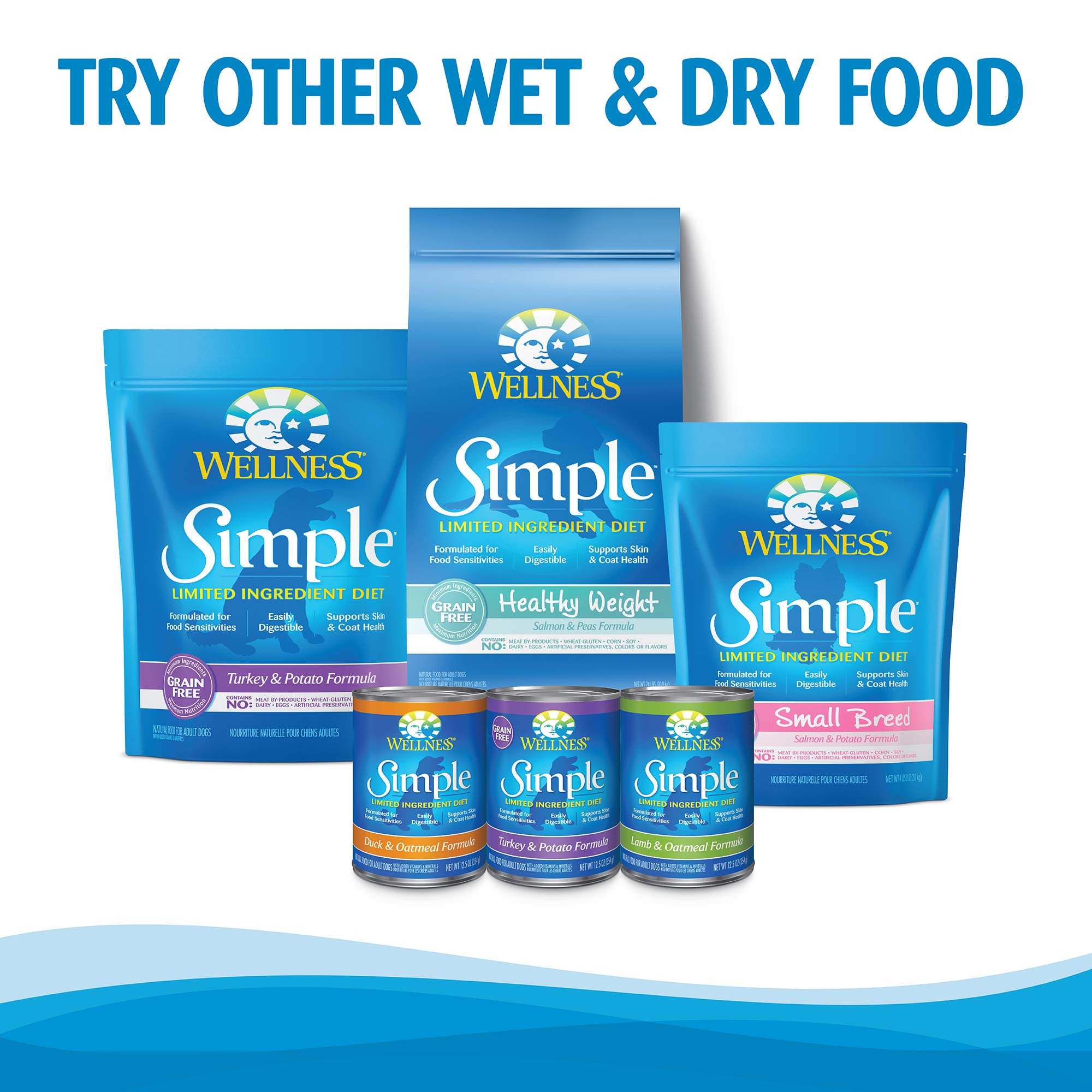 Wellness natural ingredient list closeup reinforces wholesome, straightforward nutrition.