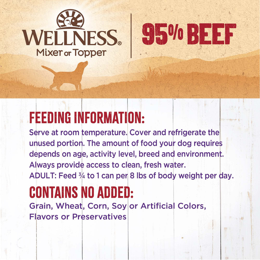 Wellness no corn, wheat, or soy formula supports clean eating.