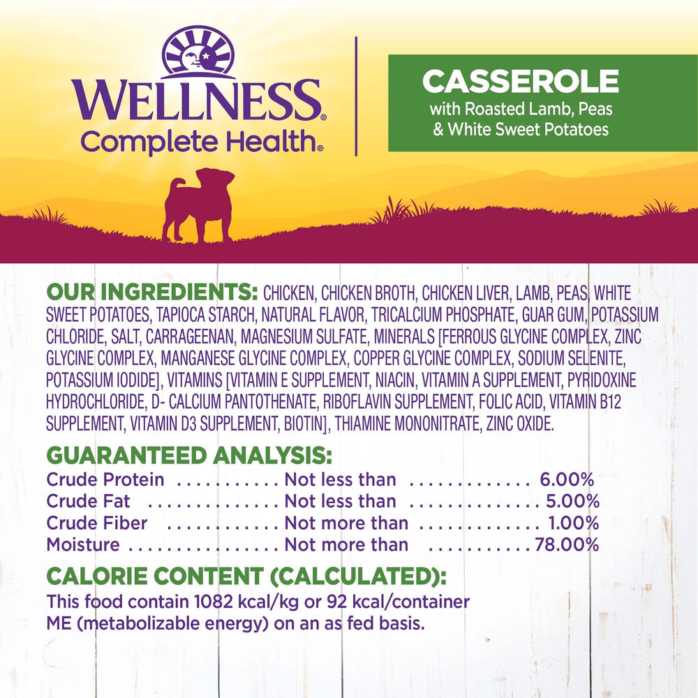 Wellness Petite Entrees Casserole savory gravy over tender lamb and vegetables
