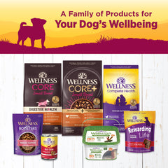 Wellness Petite Entrees Mini Fillets packaging showcasing 3 oz cups, grain-free recipe.