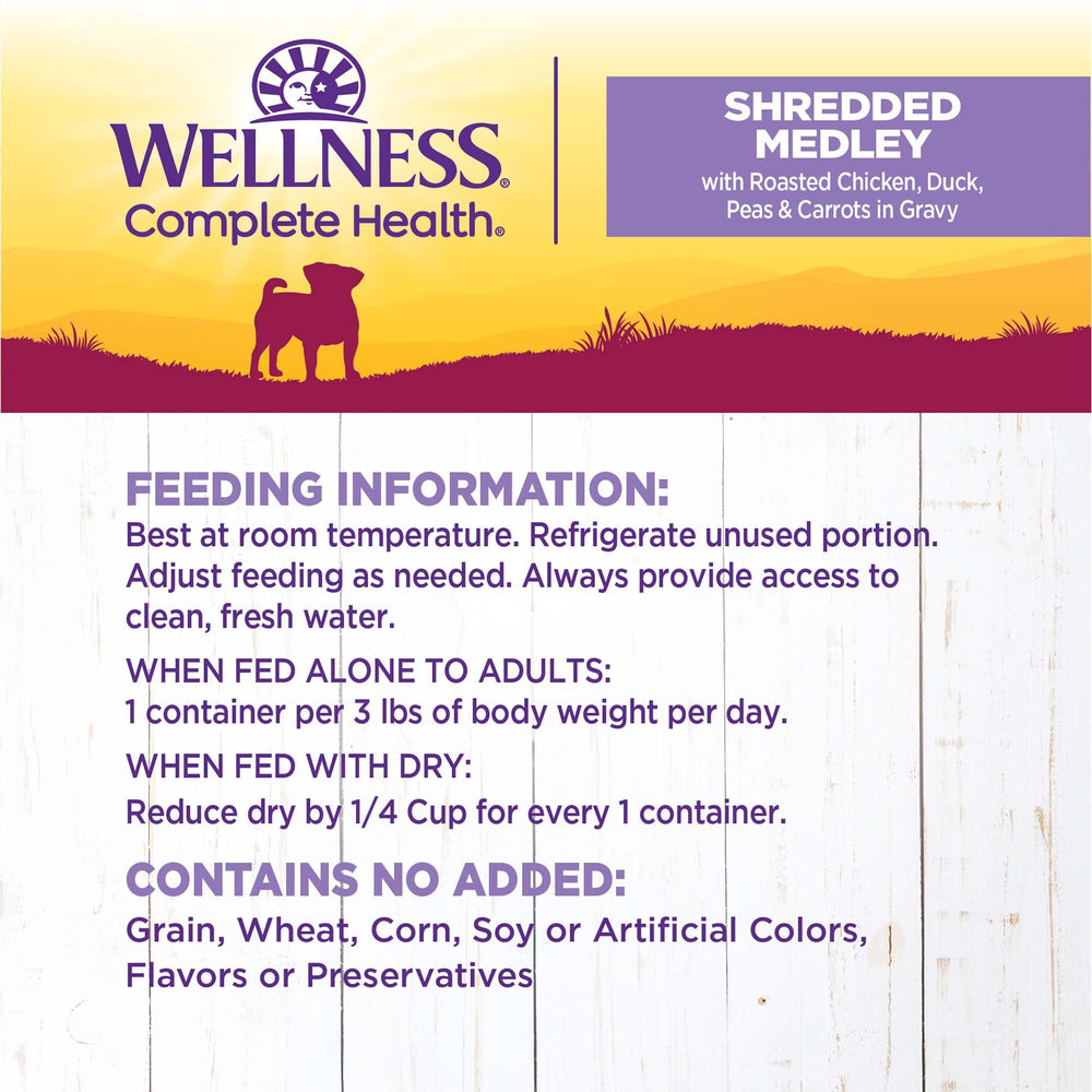 Wellness pack of twelve cups supports consistent daily feeding.