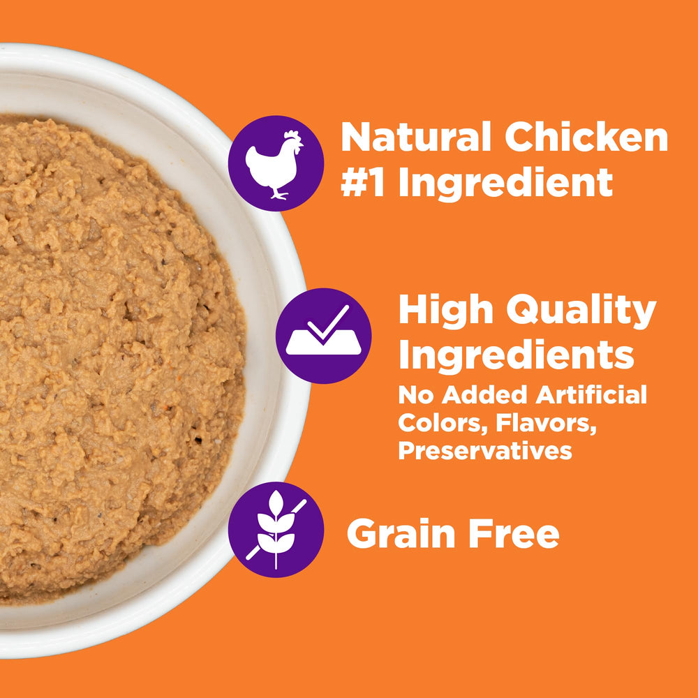 Wellness Purrfect Duos Chicken Pate balanced nutrition for adult cats.