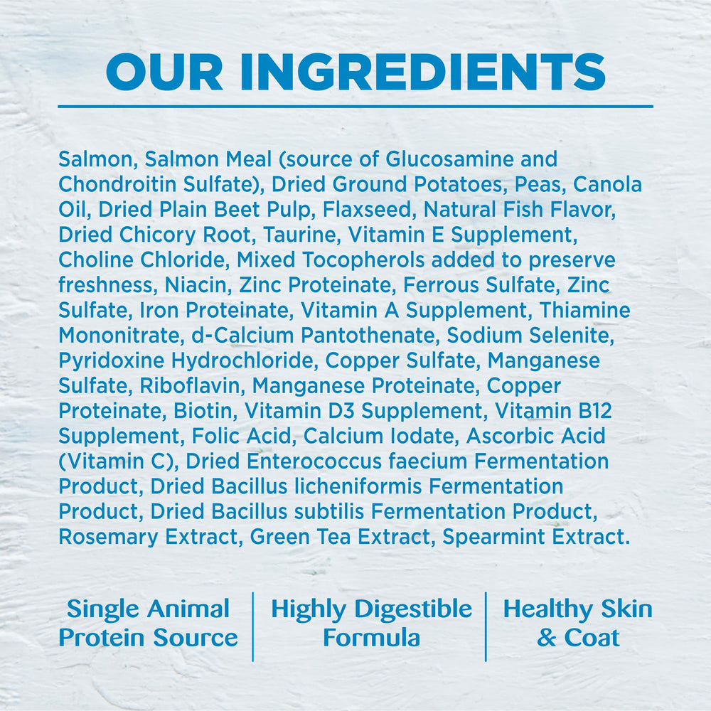 Wellness Simple includes prebiotics and vitamins for digestive and immune support.
