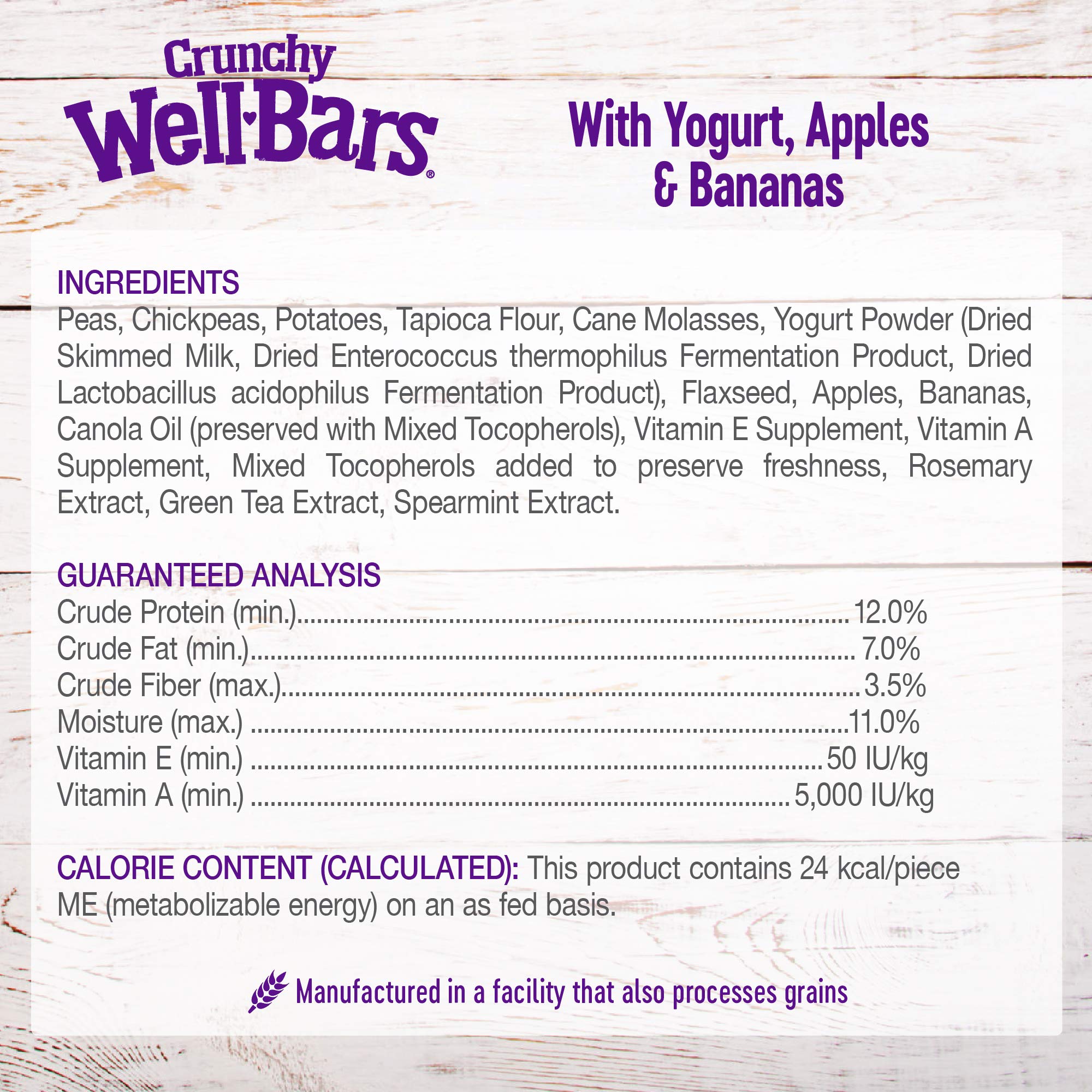 WellBars served as a snack during play and training