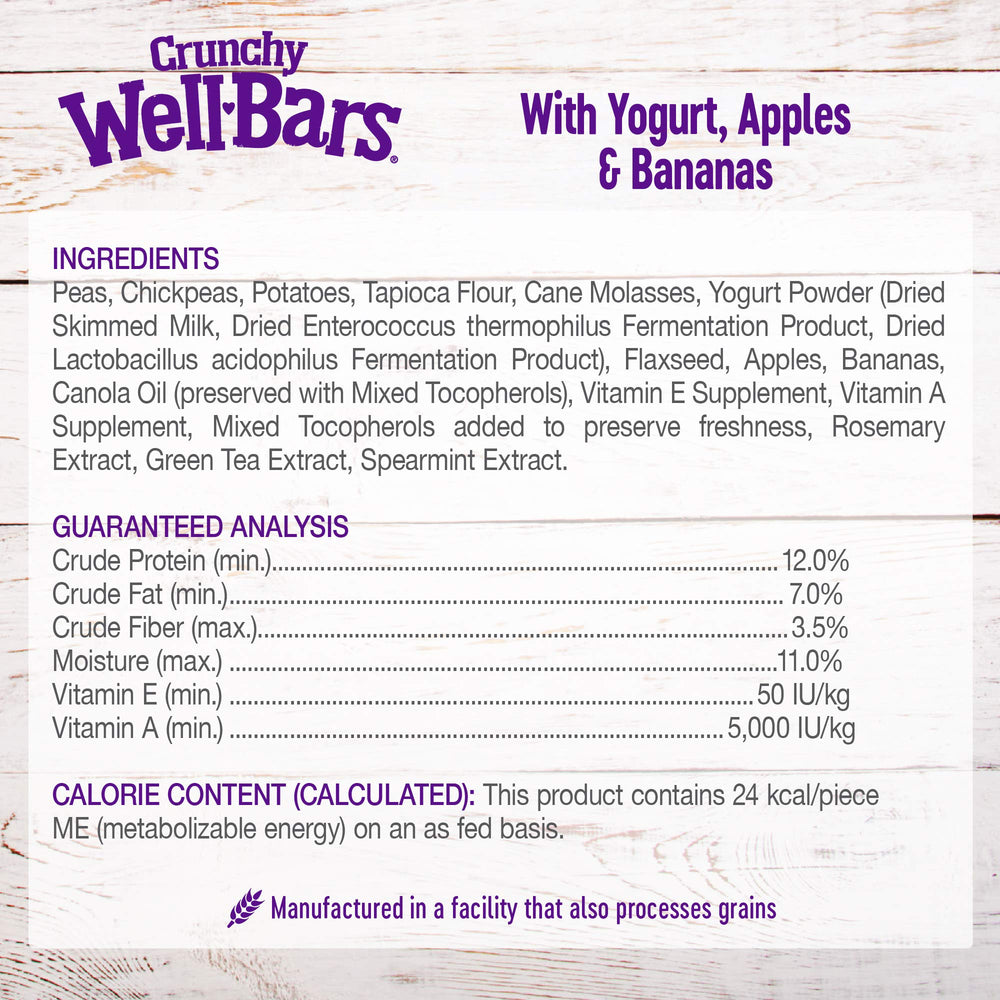 WellBars served as a snack during play and training