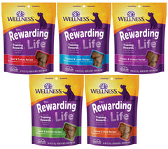 Wellness Wellbites Soft & Chewy Variety Pack six-ounce bags, ideal training rewards for dogs