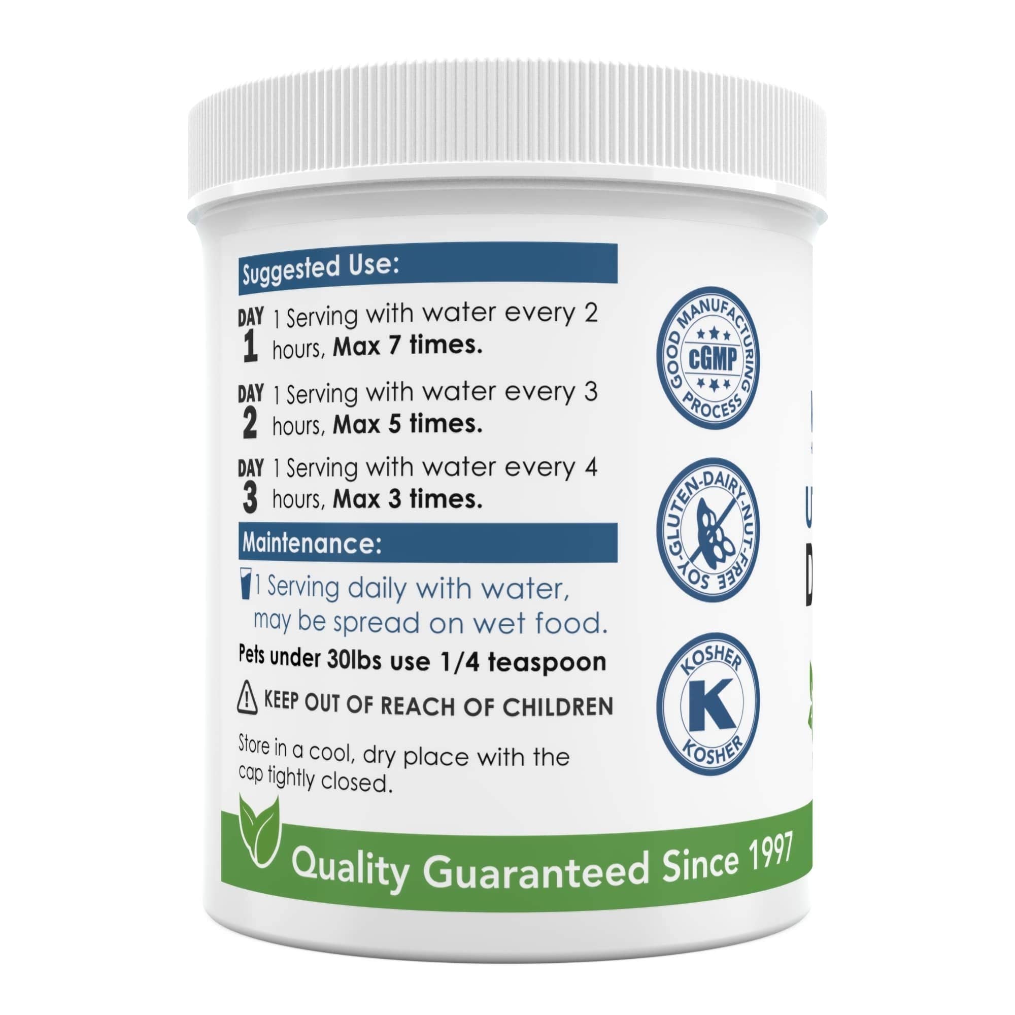 WellnessPartners Pure D-Mannose powder packaging highlighting non-GMO and allergen-free formula.