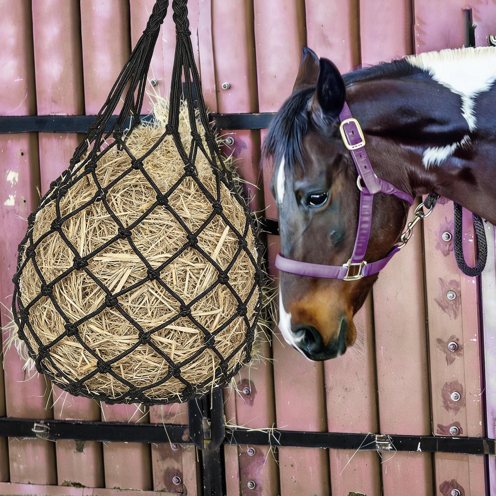 Wellovar hay nets package includes two nets and two pairs of gloves.