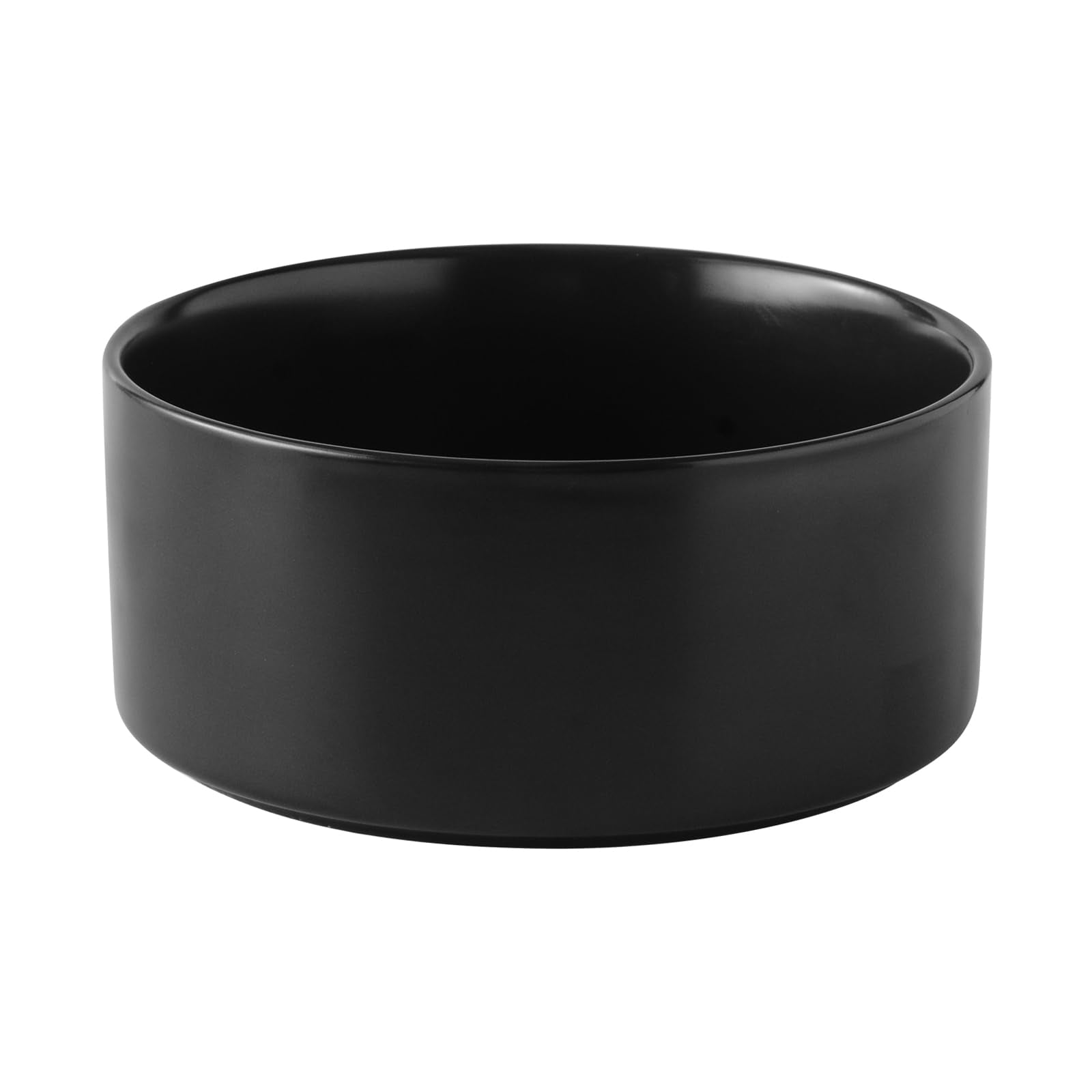 Welloyed ceramic dog bowl 6inch, sturdy for small dog meals.