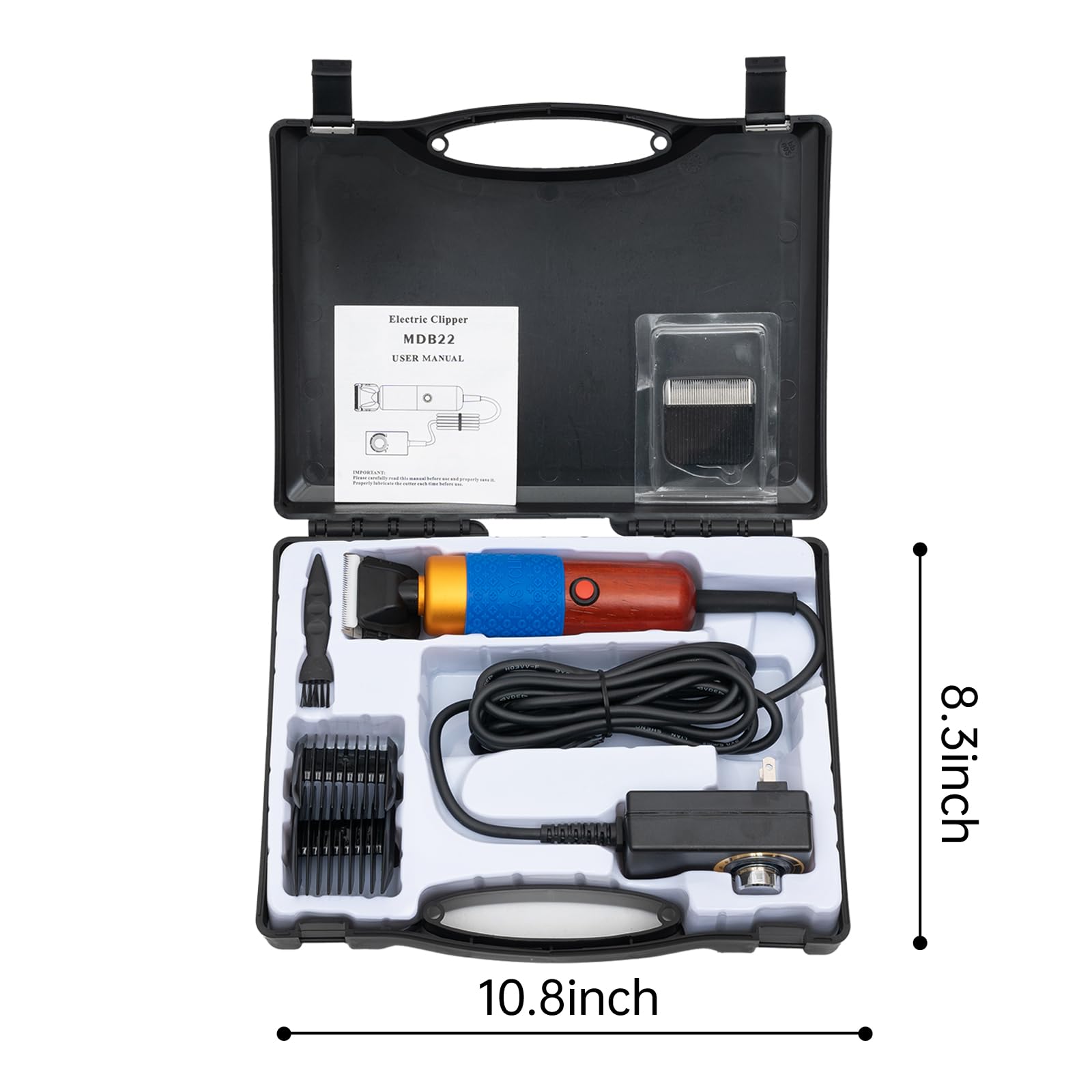 Rounded blade tips protect skin during trimming with WEMAKMAK
