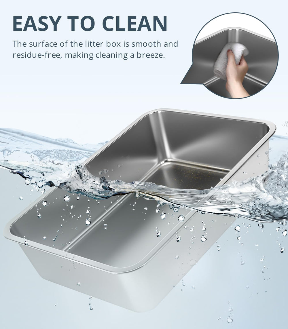Wenbokmin nonstick surface reduces litter sticking and odors