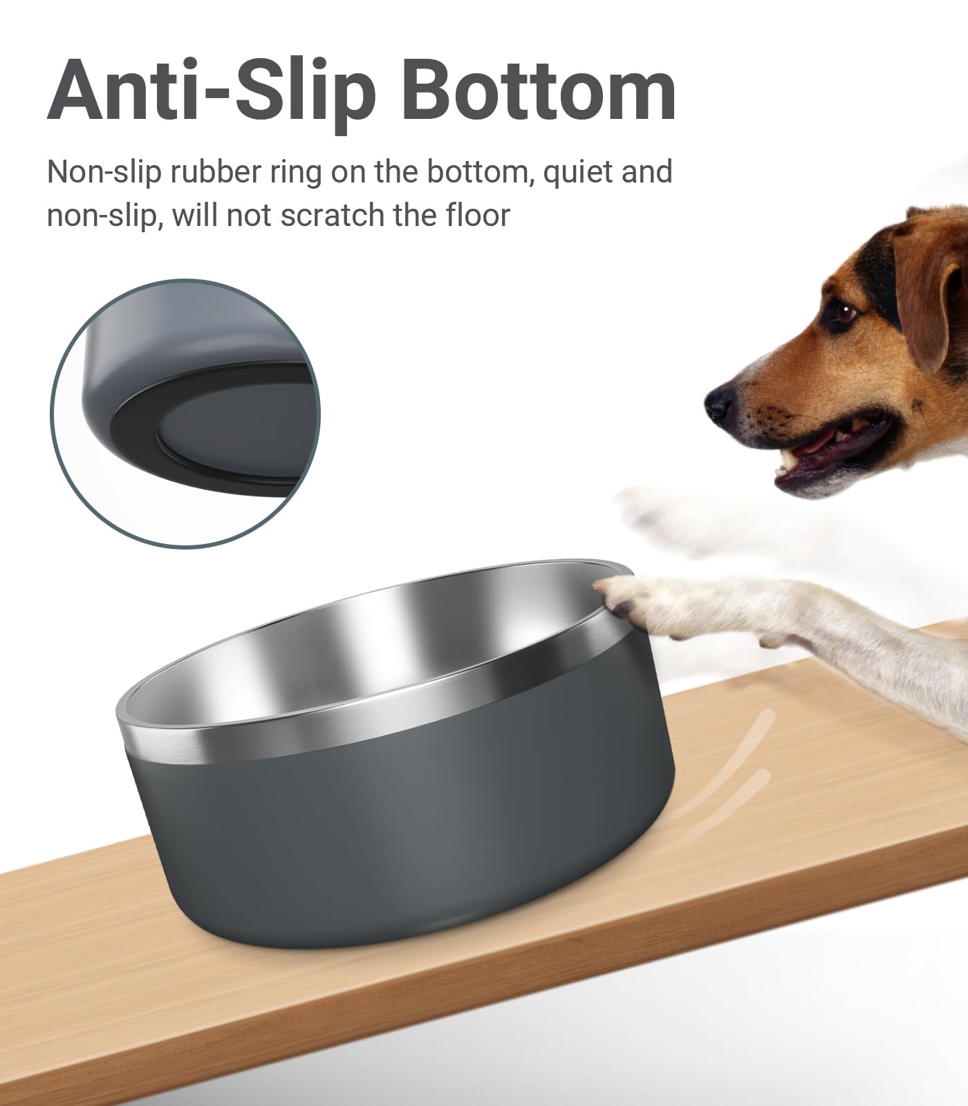 WENBOKMIN 40oz bowl ready for mealtime with ample capacity