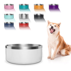 WENBOKMIN dog bowl 64oz white for clean meals and hydration