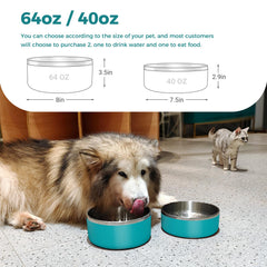 WENBOKMIN dog bowl anti-overturn design keeps meals steady during feeding.