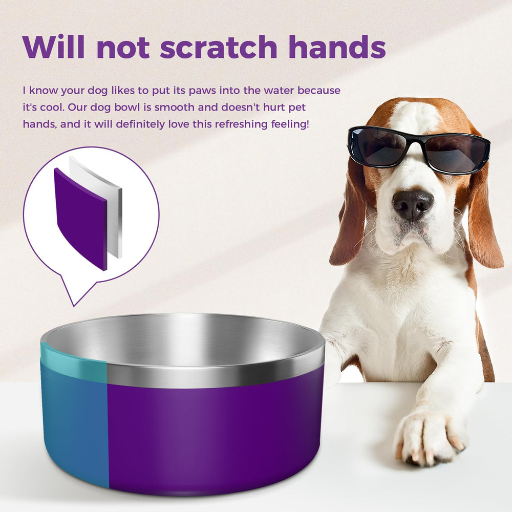 WENBOKMIN anti-overturning design bowl keeps food and water stable.