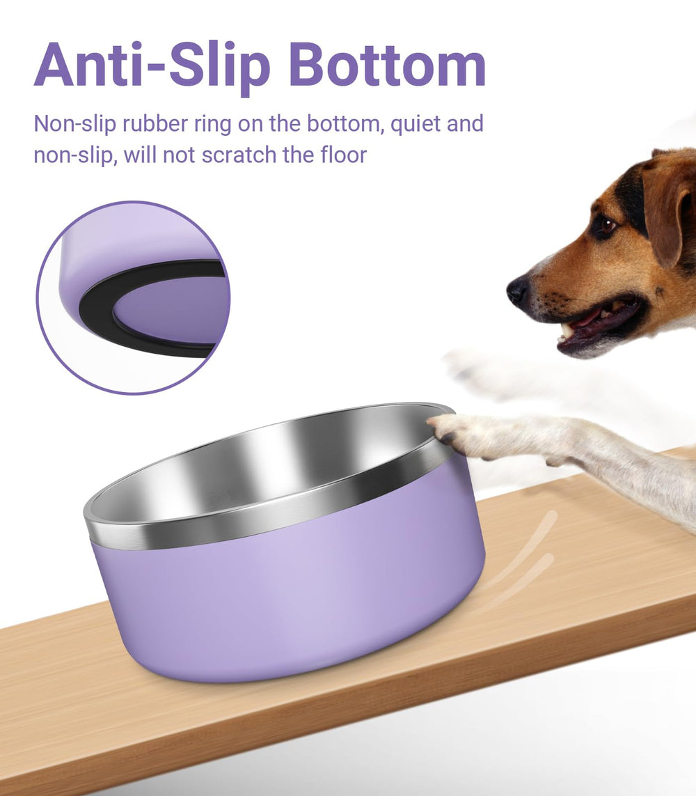 WENBOKMIN easy-clean stainless steel bowl is dishwasher safe.