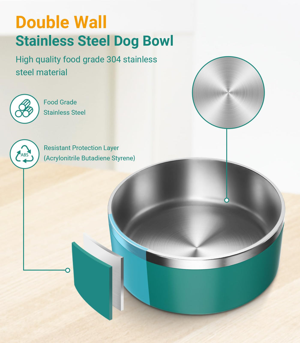 WENBOKMIN flat-bottom bowl with anti-slip base stabilizes mealtime