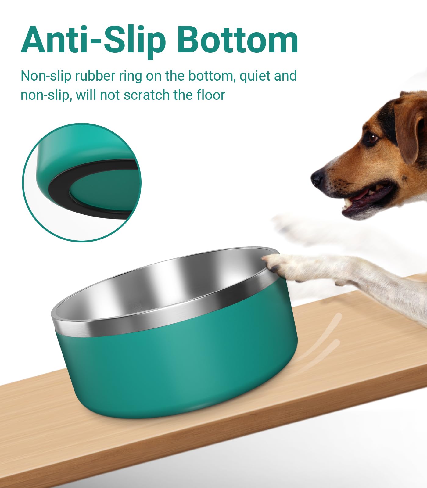 WENBOKMIN quiet mealtime bowl reduces floor noise during feeding