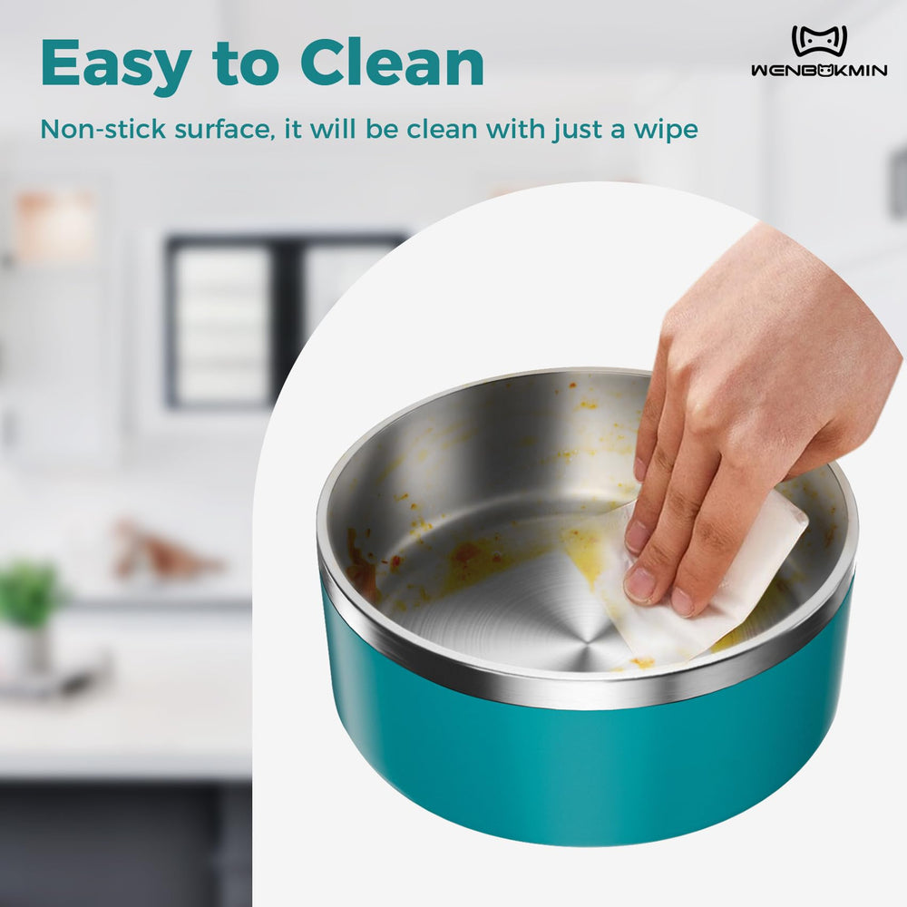 WENBOKMIN lake blue bowl reduces noise during mealtimes