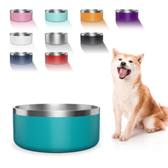 WENBOKMIN dog bowl in lake blue with 40oz capacity, durable, and easy to clean