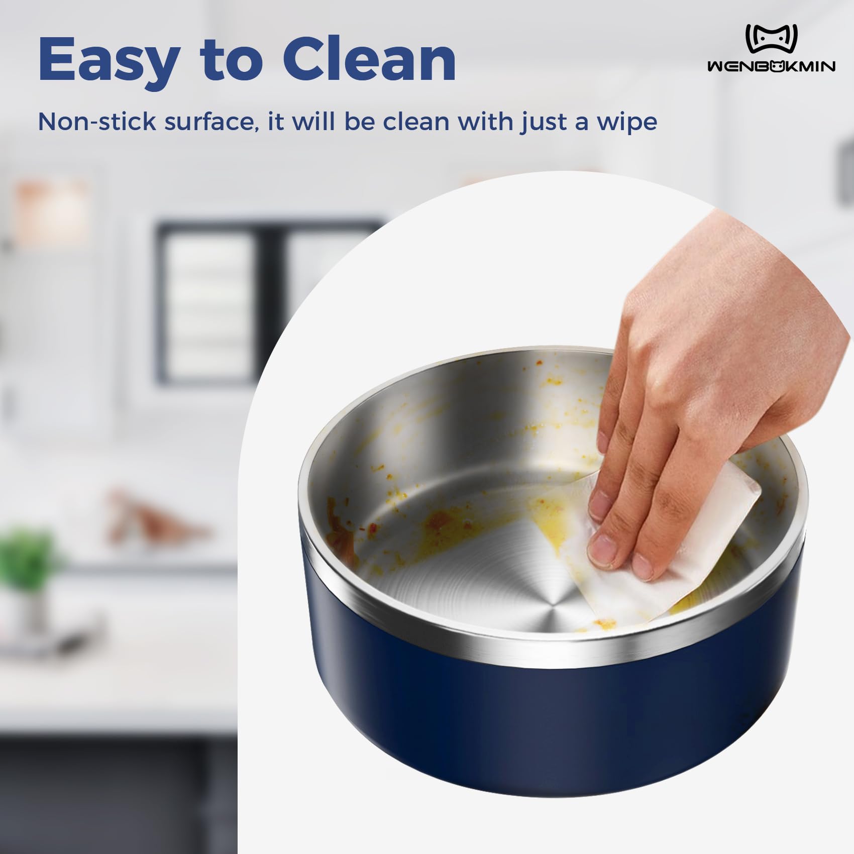 WENBOKMIN stainless steel interior resists dents and stays clean.