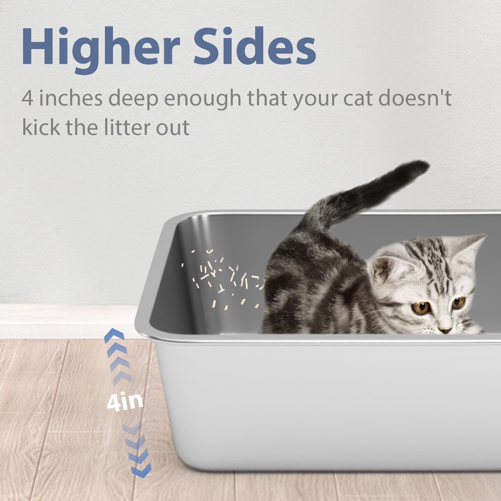 WENBOKMIN rust- and odor-resistant tray ideal for busy households.