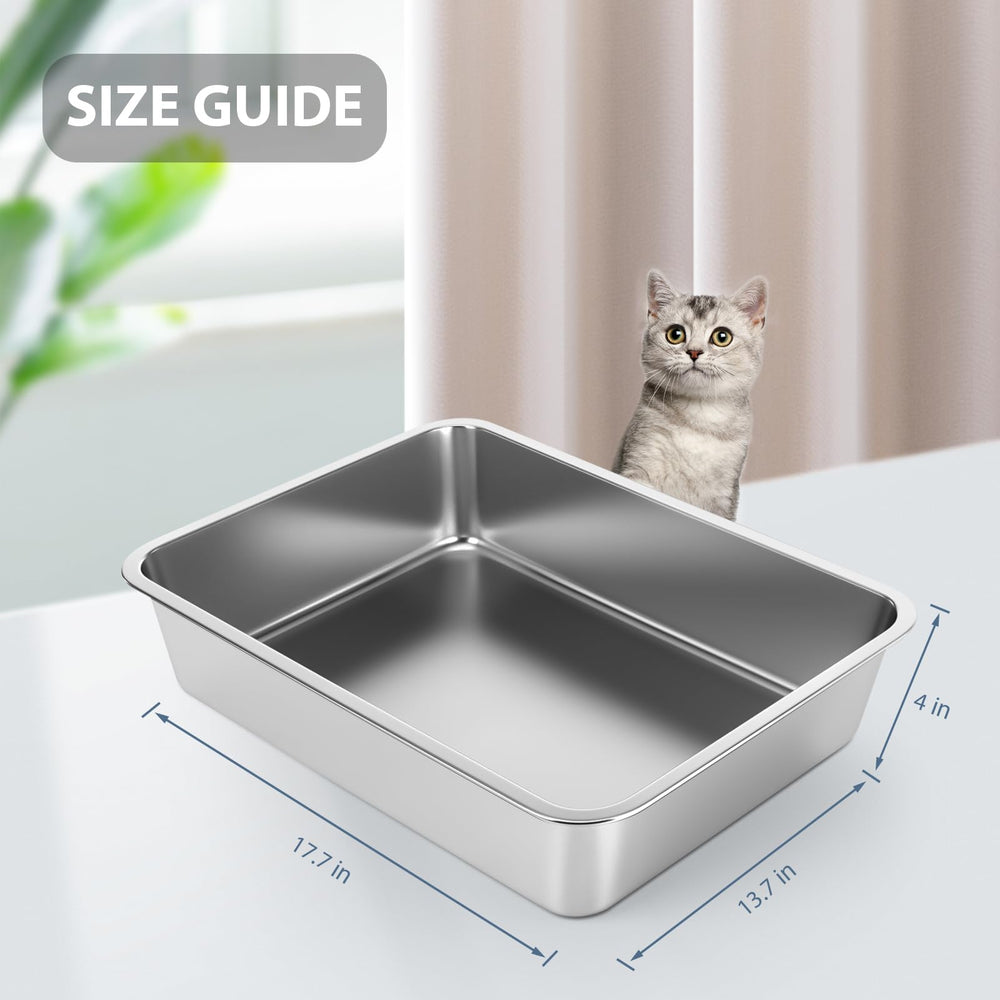 WENBOKMIN litter box top view highlights compact corner-friendly shape for small rooms.