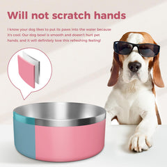 WENBOKMIN stainless steel dog bowl emphasizes durability and hygiene