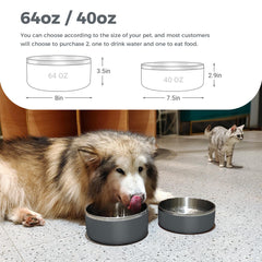 WENBOKMIN stainless steel dog bowl with premium construction