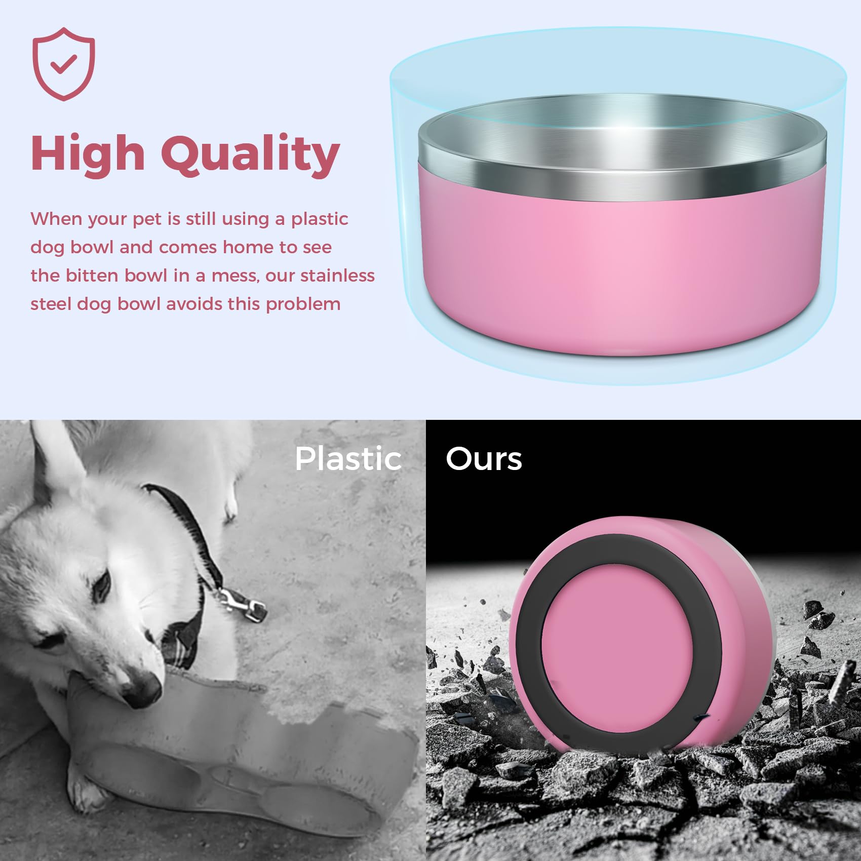 WENBOKMIN two-size options 64oz and 40oz for pets