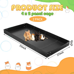Wenqik 2x4 panel cage liner compatibility enables flexible cage configurations for small pets.