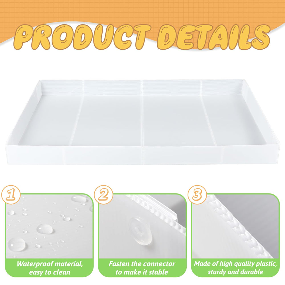 Wenqik corrugated plastic surface is easy to wipe clean.