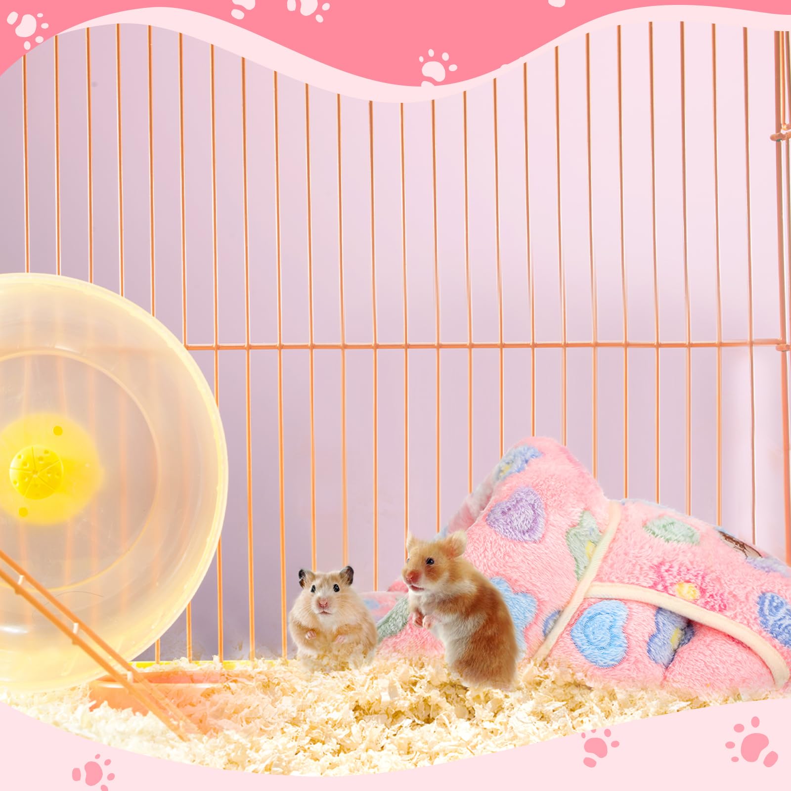 Wenqik flower-pattern hideout adds decorative flair to any cage