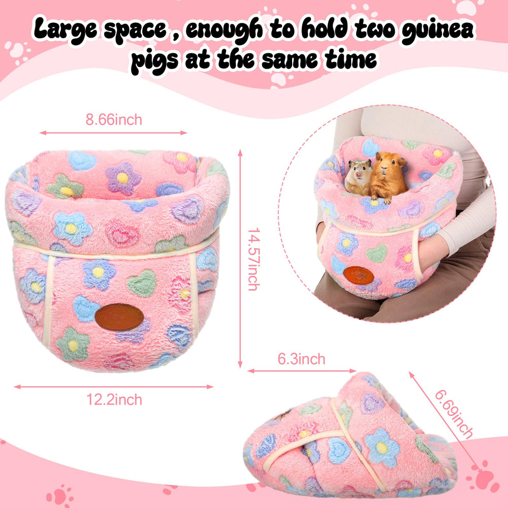 Wenqik guinea pig hideout in pink offers soft comfort and a stylish look