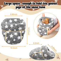 Wenqik pink guinea pig hideout, a soft washable bed sack for small pets