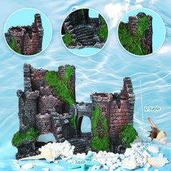 Wenqik treasure chest ornament offers crevices for exploration and play.