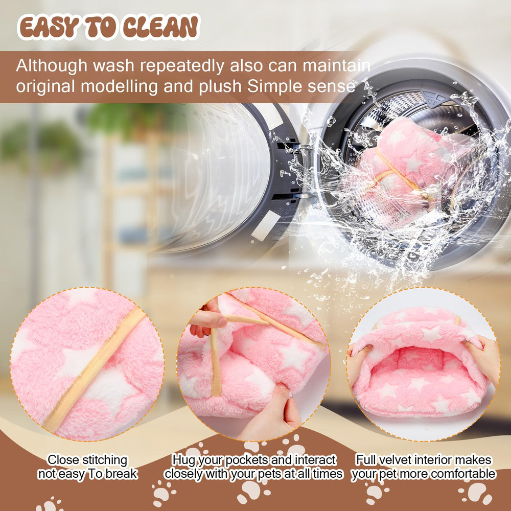 Wenqik washable small pet bed sack, easy cleaning and lasting softness