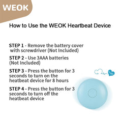 WEOK heartbeat dog toy in bed illustrates sleep-friendly comfort for pets.