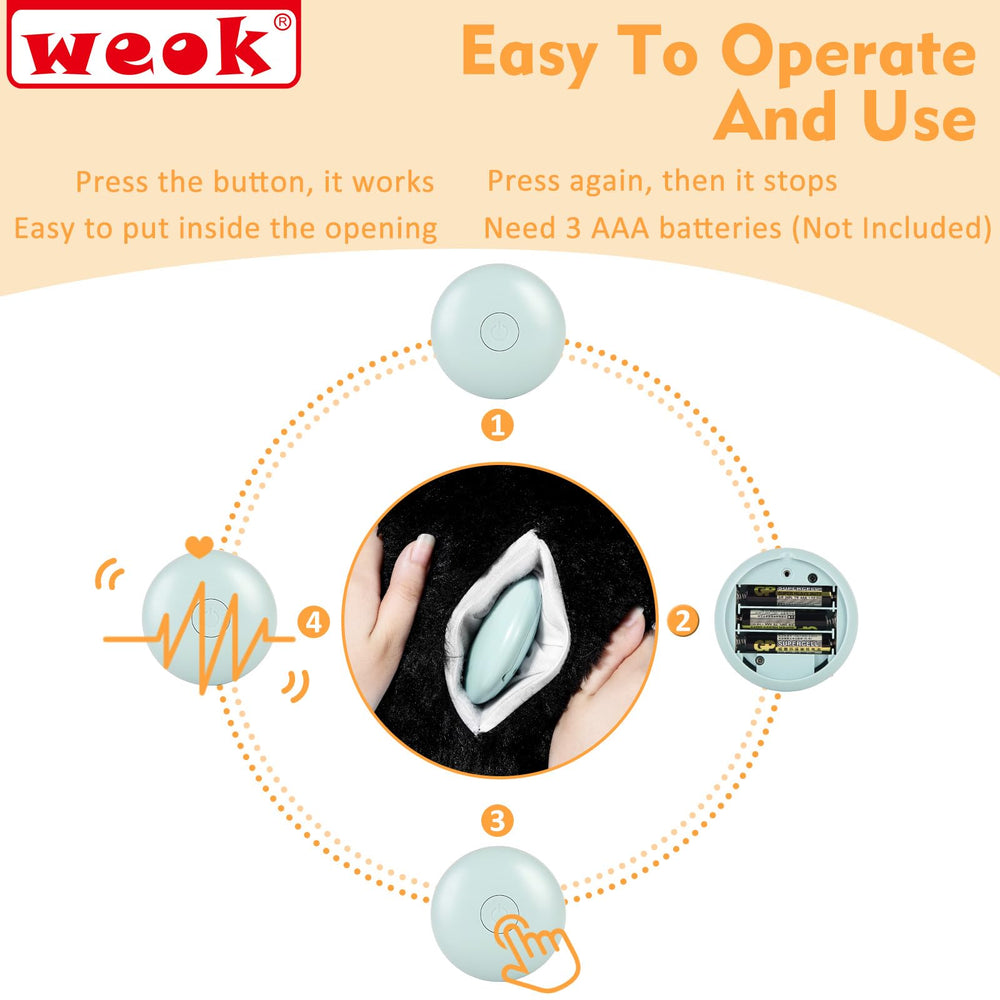 WEOK durable, machine washable fabric supports easy cleaning after play