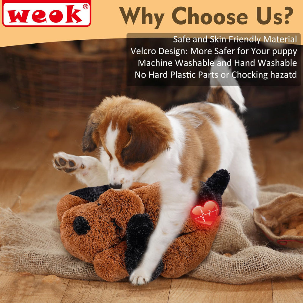 WEOK Heartbeat Puppy calming a dog anxious in a new environment