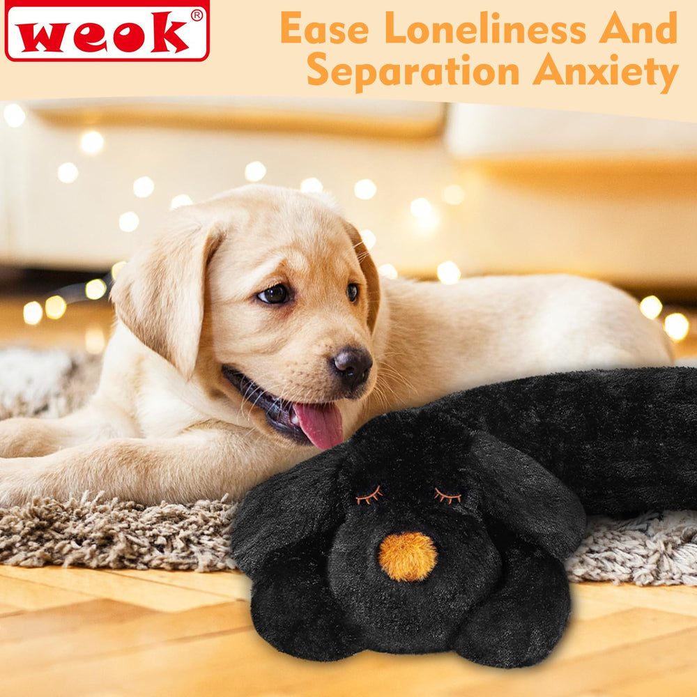 WEOK Puppy relaxing close-up shows soothing companionship in use