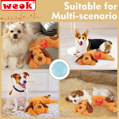 WEOK heartbeat puppy toy crate-training pulse helps quiet crate transitions