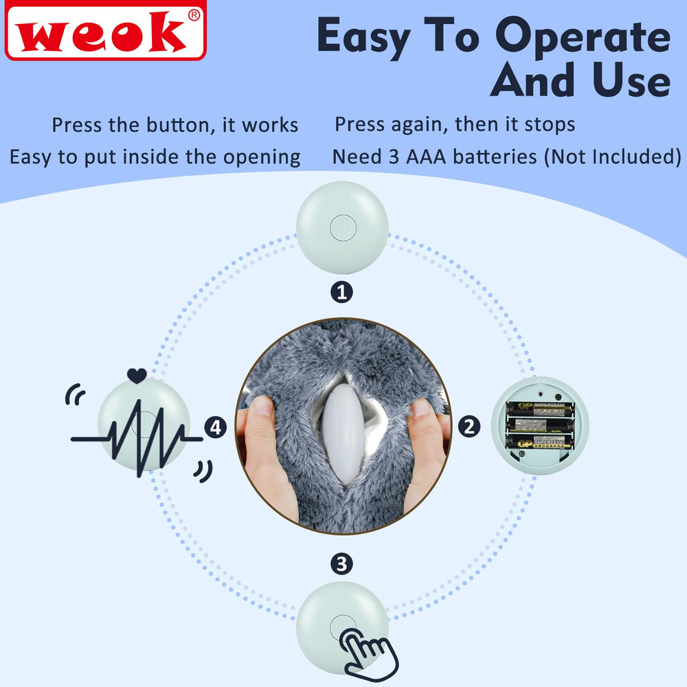 WEOK heartbeat simulator module with simple battery-powered operation