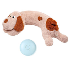 WEOK Puppy Heartbeat Toy with soft plush cover promotes calming cuddles.