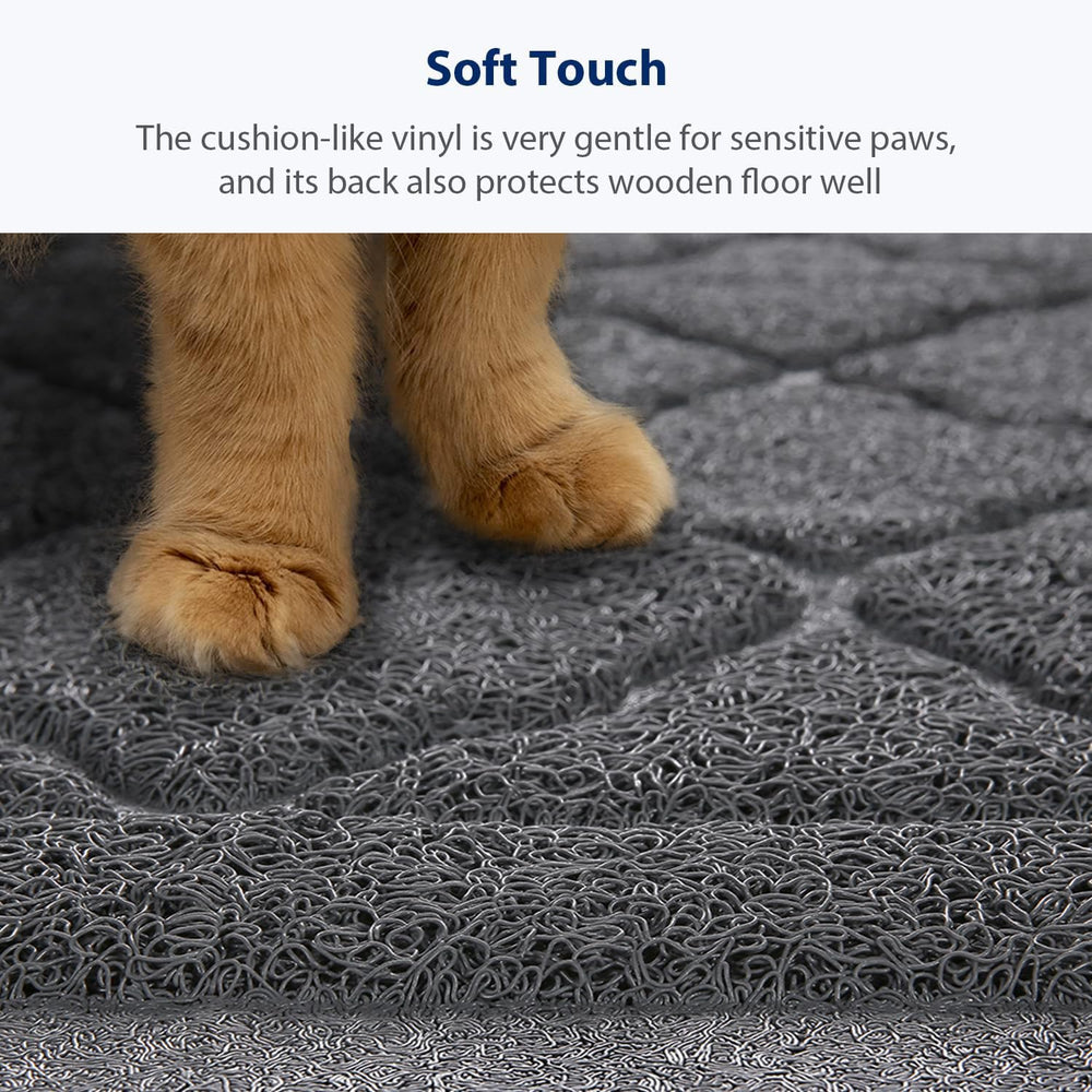 WePet grey mat open web construction for easy litter removal