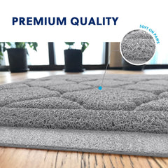 WePet mat features urine-resistant surface protecting your floors.