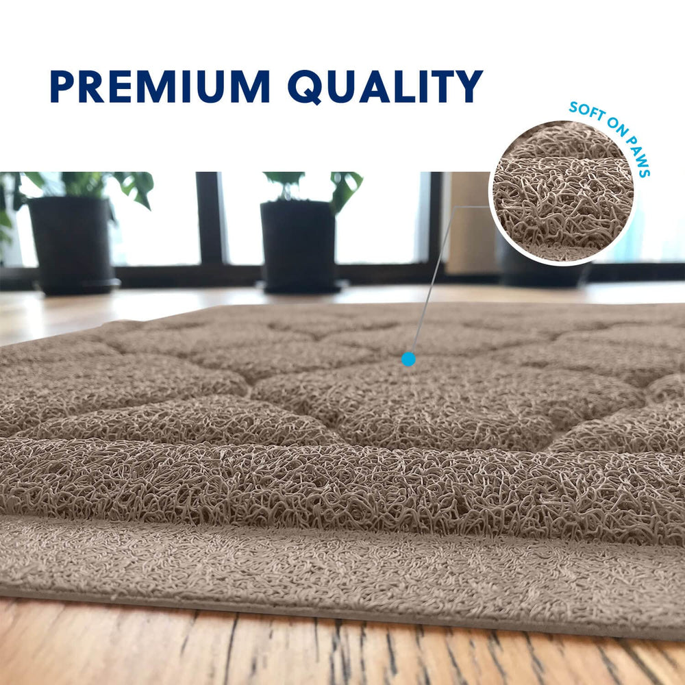WePet XXL mat measures 47 by 36 inches for large litter setups.