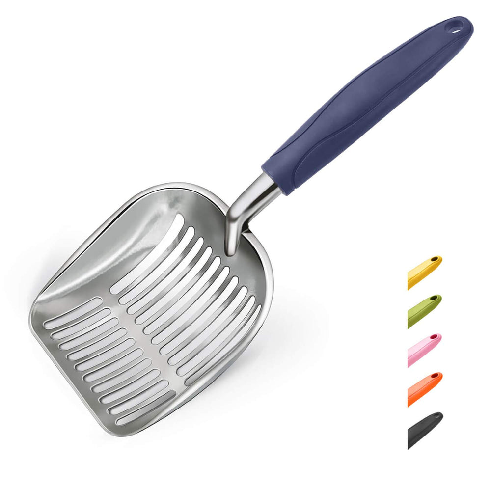 WePet rust-resistant aluminum scoop is easy to clean and durable.
