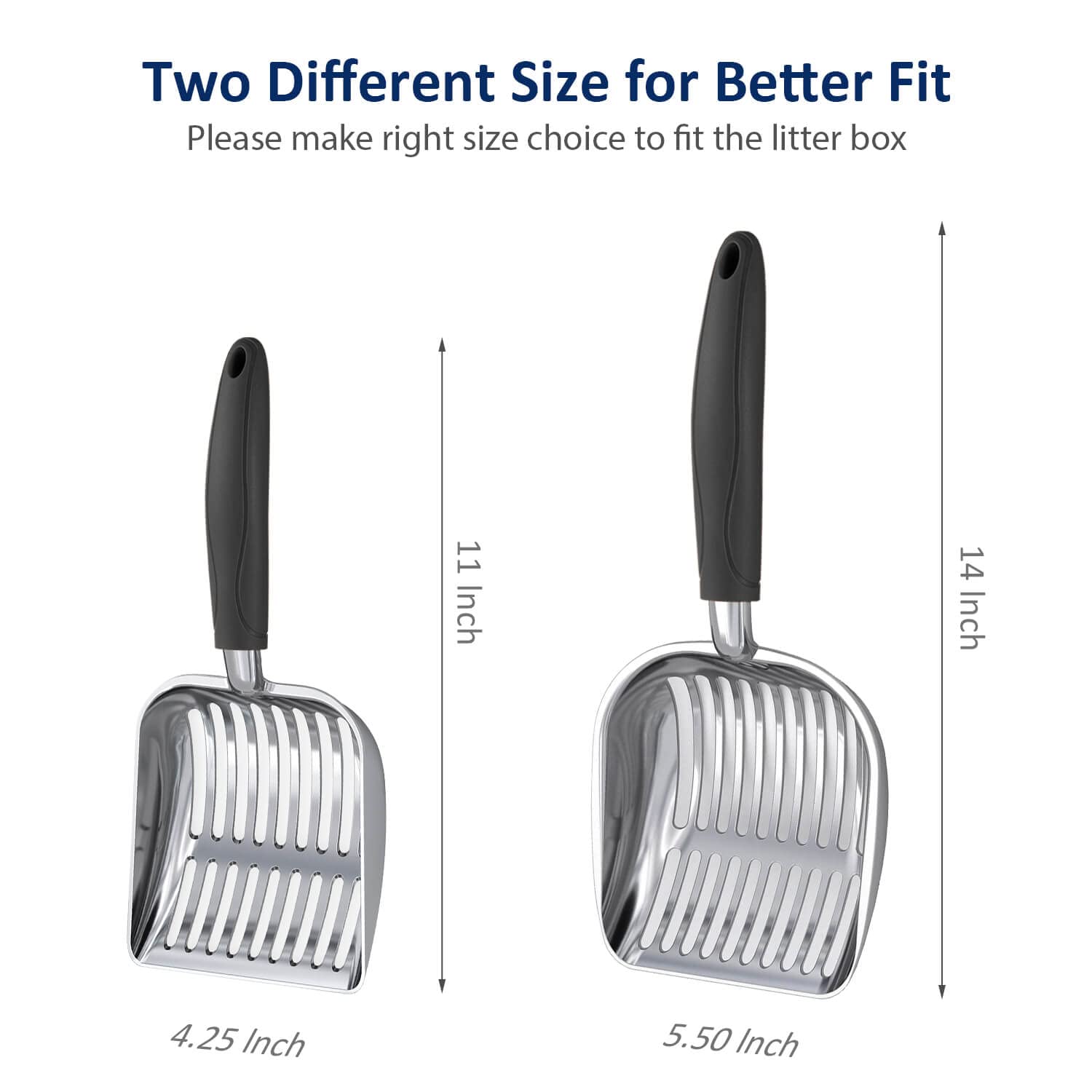 WePet durable heavy-duty scoop resists rust for daily litter box use