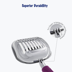 WePet long-handle scoop keeps you away from litter while scooping.